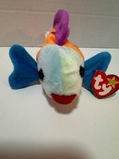 Ty Beanie Baby, Lips the fish , March 15 1999 Great Condition Ty Beanie Babies