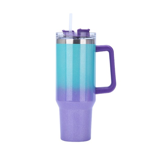 40 oz Lilac Shades maniglia tazza auto tazza isolata 304 tazza fredda grande capacità USA - Foto 15 di 16
