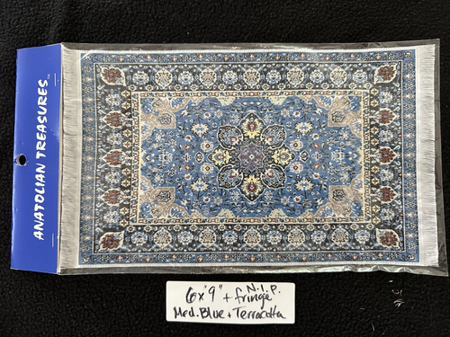 VINTAGE PUPPENHAUS 6"x9" GEWEBTER TEPPICH von ANATOLIAN TREASURES