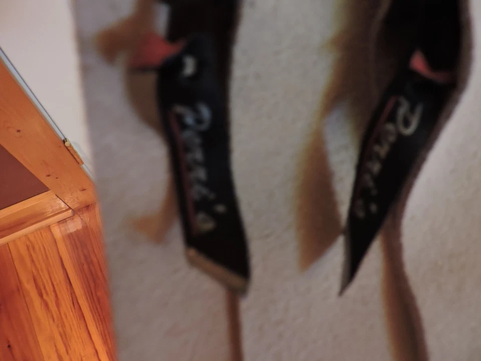 Vintage Genuine Leather Suede Tan Western Show Chaps by Perri’s. Size M - Image 4 of 4