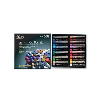 Mungyo Gallery Artists' Soft Oil Pastelle 24er Set (Metallic) MOP-24MN