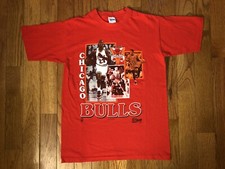 Michael Jordan Scottie Pippen Stacey King Chicago Bulls Salem T-Shirt Sz Large