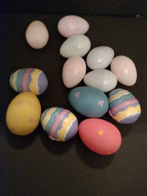 13 Easter Egg Hunt Basket Filler 6 rubber 7 plastic