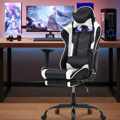 PC Gaming Chair Desk Chair Ergonomic Office Chair Executive High Back PU Leather