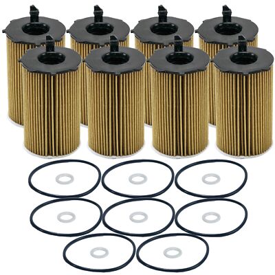 Wix Set of 8 Engine Motor Oil Filters For Hyundai Kia V6 StdAsp GAS