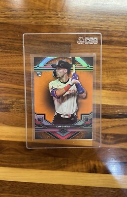 2024 Topps Triple Threads - Amber #195 Evan Carter /199 (RC)