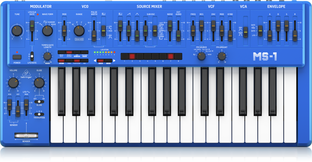 Behringer MS-1-BU 32-Key keyboard Analog Mono Synth MS 101 w