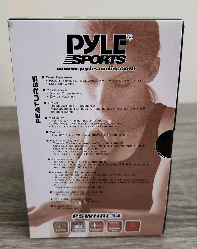 Pyle Sport PSWHRL34 Pro Nuevo Reloj Monitor de Ritmo Cardíaco Damas con Contador de Calorías. Foto 2 de 4