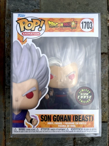 NEW CHASE Funko Pop! Dragon Ball Z Son Gohan (Beast) GITD #1703 W/ Box Protector