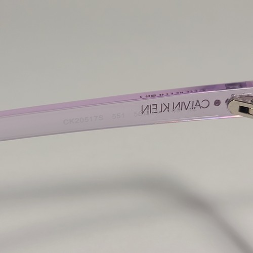 Calvin Klein Cat Eye Sunglasses CK20517S 551 Crystal Lilac Purple Gradient 56mm - Picture 8 of 11