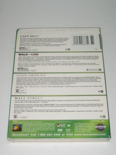 Iconic Movie Collection:Cast Away, Wall Street, Walk the Line, Last Mohicans DVD - Picture 2 of 8