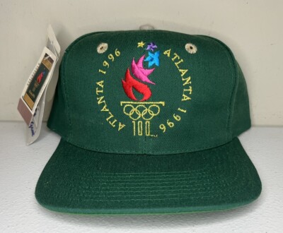 NWT Vintage 1996 Olympics Atlanta Hat Cap SnapBack All Green The Game