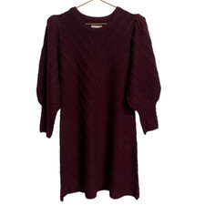 Eliza J Bubble Long Sleeve Trapeze Sweater Dress Size MED