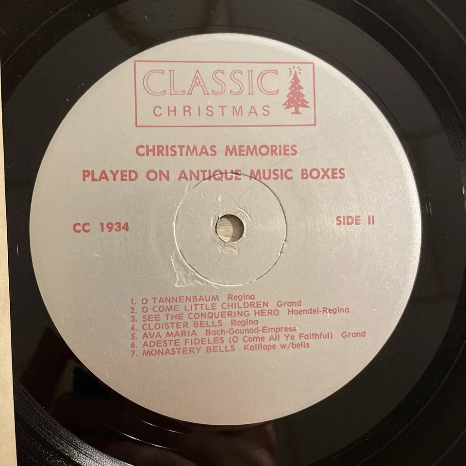 Christmas Memories Played On Antique Musical Boxes LP Classic Christmas EX!!! - Image 3 of 4