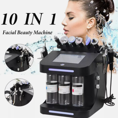 10IN1 Facial Hydra Dermabrasion Hydro Water Jet Aqua Skin Hydro facial Machine