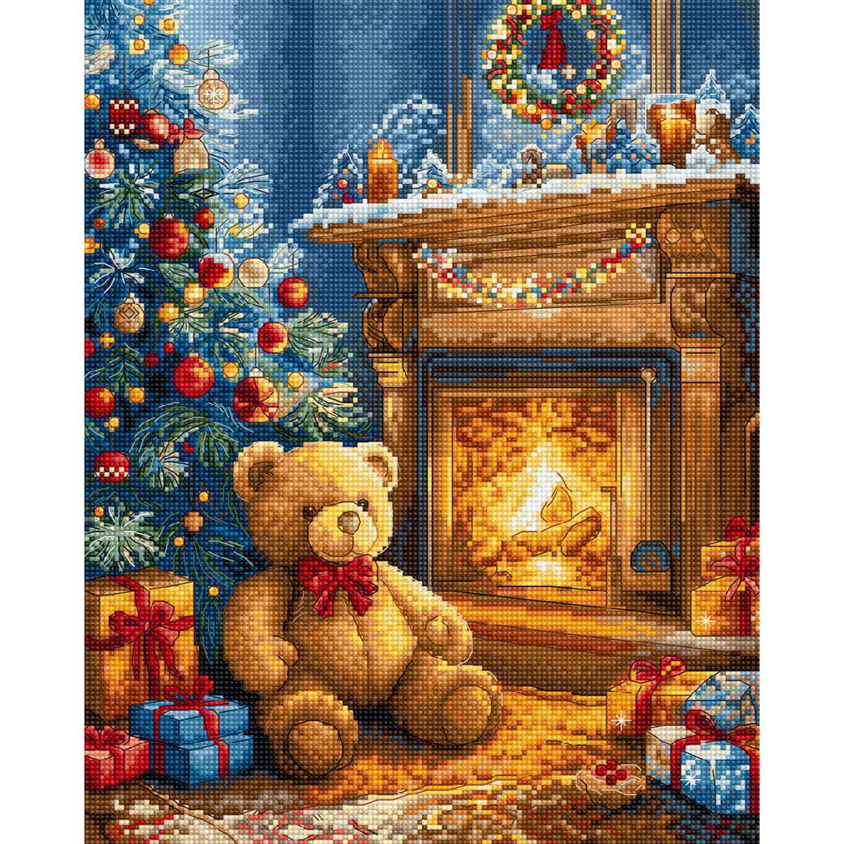 Letistitch counted cross stitch kit ""Christmas is coming"", 22x27cm, DIY