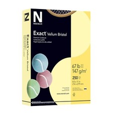 Canary Yellow Cardstock 8.5x11 Vellum Bristol 250 Sheets Acid-Free 67 lb