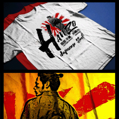 Samurai Warrior Blade Bushido Code Kanji Japanese Katana Ronin Assassin T-Shirt