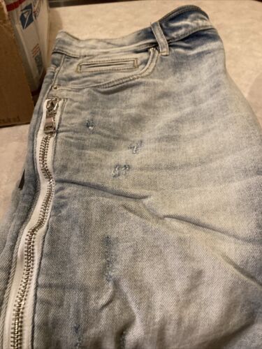 Men’s Embellish Jeans Zippered Pockets NWT 40/32