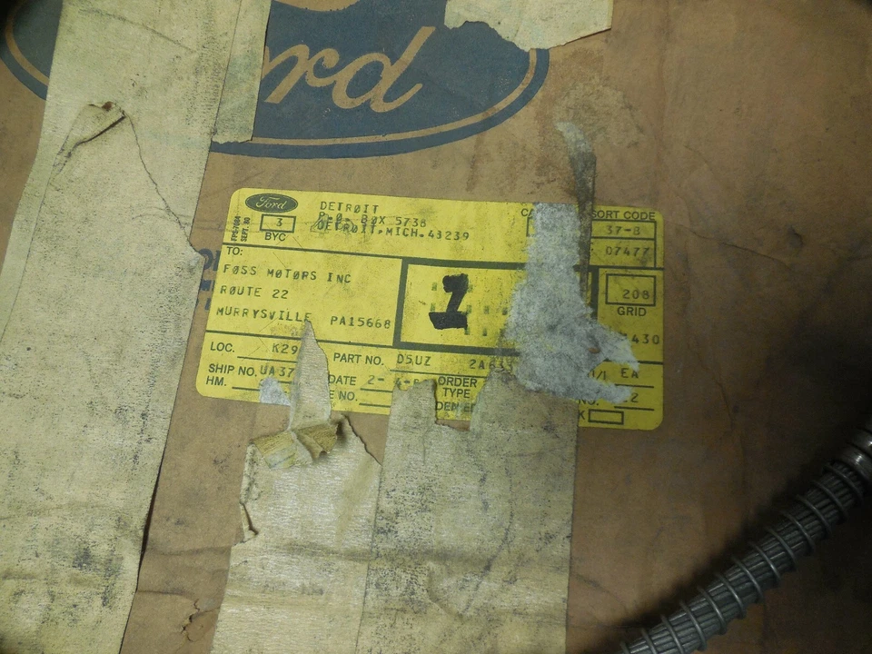 Cable de freno trasero derecho Ford E100 E250 E350 1975 1976 nuevo de lote Foto 2 de 2