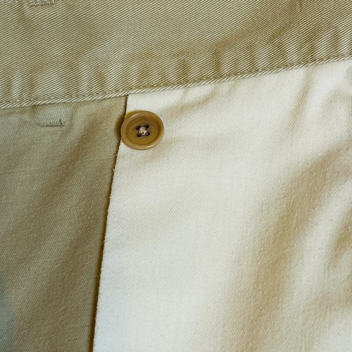 Lands' End Męskie Szorty Rozmiar 38 Beżowe Denim Slash i Tył Guzik Kieszeń Pasek Pętle - Zdjęcie 4 z 8