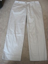 Womens Lt Tan TALBOTS Stretch Khakis Pants 8 Petite