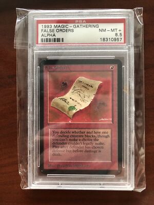 False Orders X (1) Alpha MTG - *See Scans* - PSA 8.5 NM - 4RCards