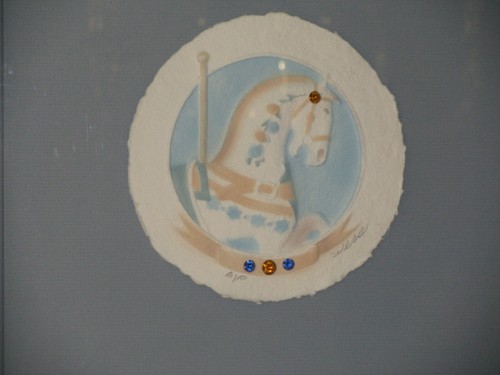 Wesley "Wess" Smith Cast Paper Carousel Horse Artwork-Signed & #'d A/P-COA-1987 - Picture 2 of 12