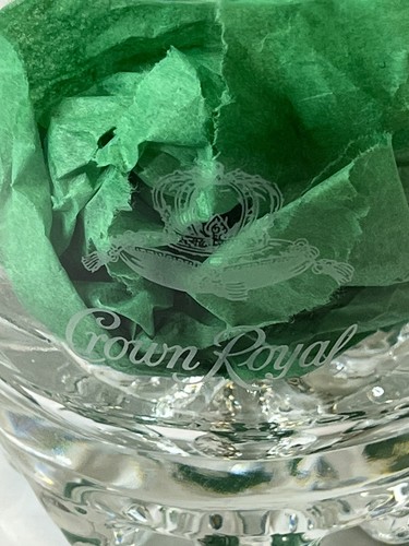 Vintage Weighted Crown Royal Low Ball Whiskey Rocks Glass - Picture 2 of 5