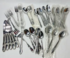 Lot of 47 Oneida Stainless FENWAY Flatware Cutlery Silverware Knife Fork Spoon