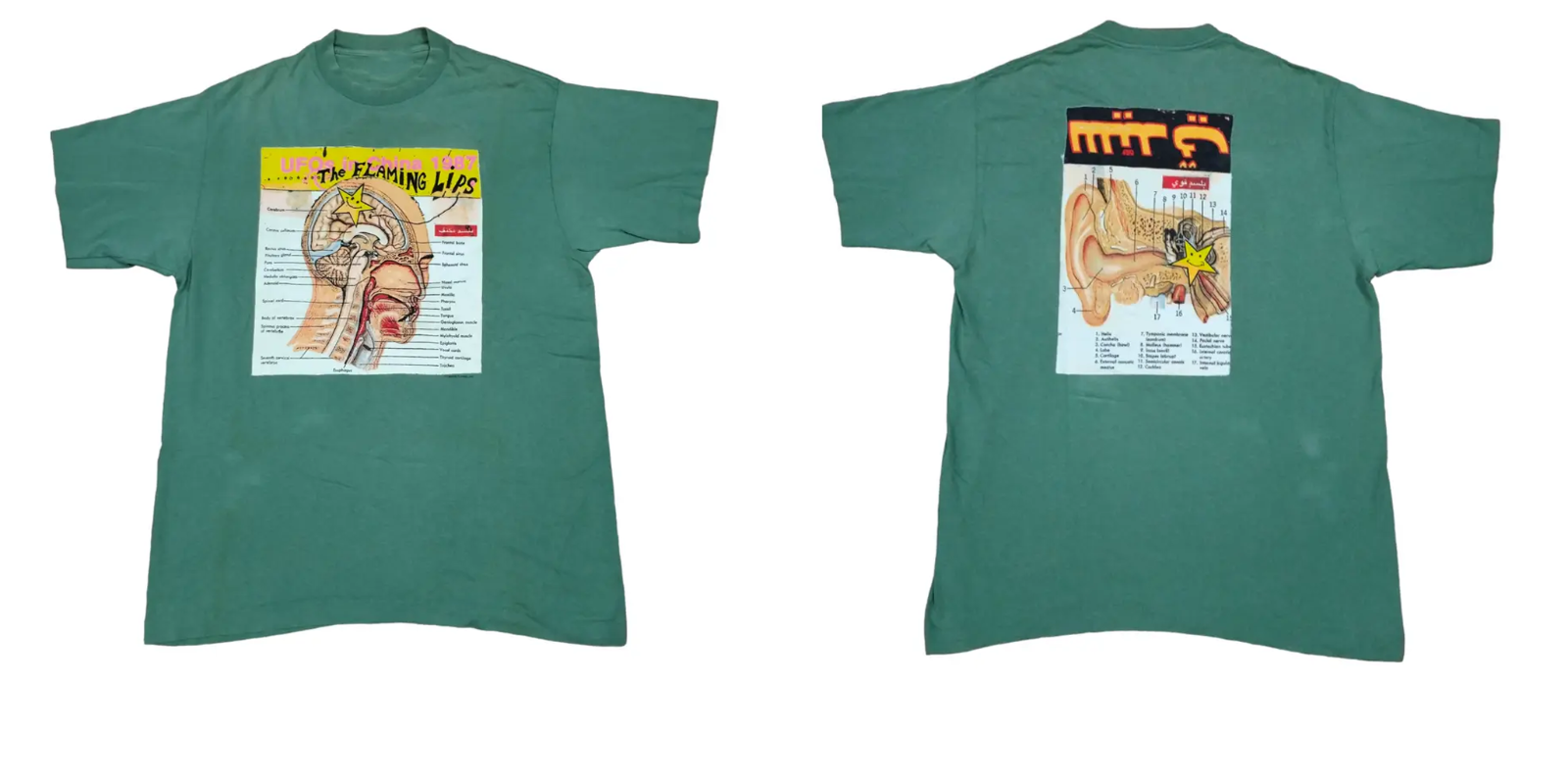 1994 Flaming Lips Band Fan Gift Green T-Shirt S to 5XL QA001