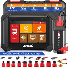 ANCEL V6 HD Car Heavy Duty Truck Scanner All System DPF Oil OBD Diagnostic Tool