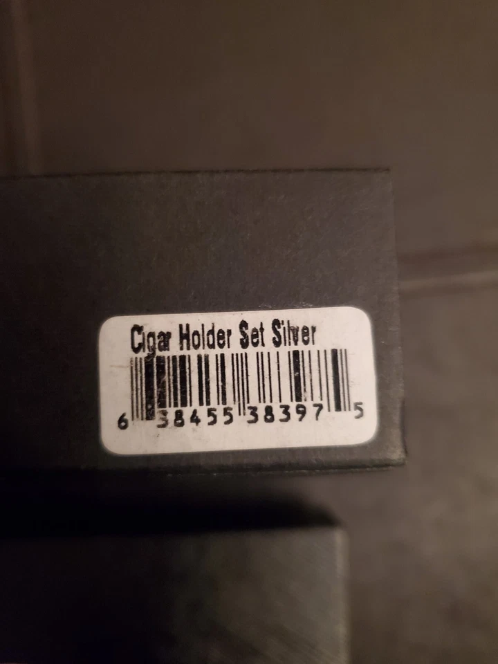 Mrs. Brog-Negro y Plata-Puntas de Puro-Juego de 3 ~NUEVO~ Foto 3 de 3