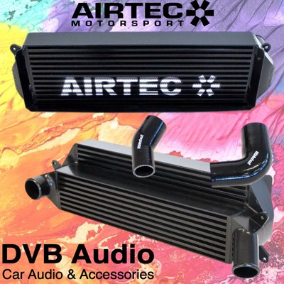 Airtec schwarz Ladeluftkühler passend für Hyundai I30N schwarze Rohre & weißes Logo ATINTHYU1