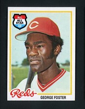 George Foster 1978 Topps - Cincinnati Reds #500 NM