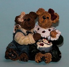 Boyds Bears #227771"Edie & Geril..A Week of Sundaes" ice cream, 2001 NIB   