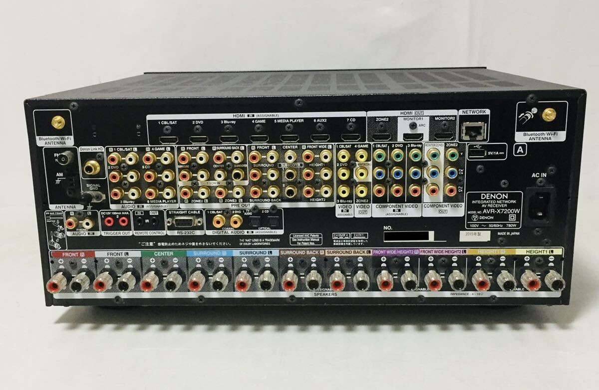 DENON AVR-X7200W AVR-X7200WA相当UG済 最上位機 Denon AVR-X7200W A/V Receiver Preview