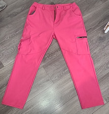 OUTDOOR SPORTS WATERPROOF Fleece Lined Snow Or Hiking Pants Pink Size XXL