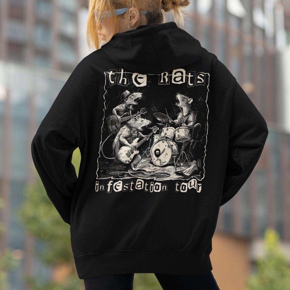 The Rats Infestation Tour Rat Hoodie, Rat Hooded Sweatshirt | eBay