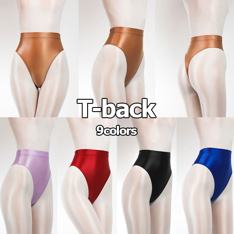 T Back Transparent High Waisted G-String Sexy Smooth Female Thongs Soft wi