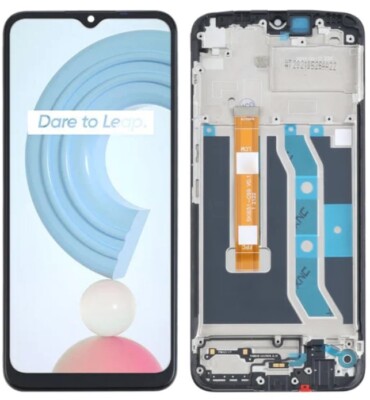 LCD und Touch, Ersatzbildschirm für Realme C21Y C25Y RMX3261 RMX3263 Rahmen