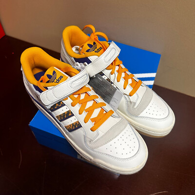 Adidas Mens White Gold Forum 84 Low GW2007 Athletic Running  display picture 2