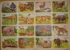 Judaica 16 Old Children Cardboard Stand Toys Zoo Page