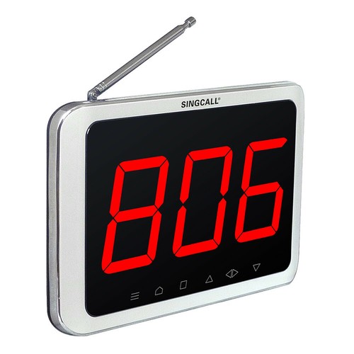 SINGCALL Wireless Buzzer Calling Systema ,5 Table Button Bells and 1 Dispaly - Zdjęcie 3 z 12