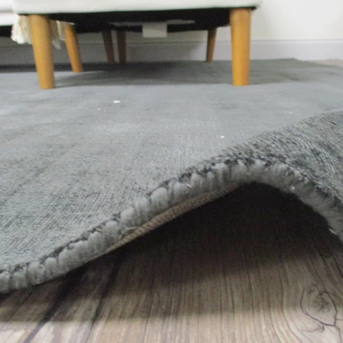 Nueva alfombra viscosa de lujo con telar de mano 8X10 alfombra lisa, anudada a mano arte seda alfombra Foto 4 de 4