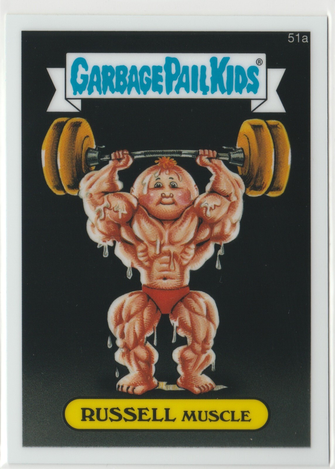 Russell Muscle #51a Garbage Pail Kids 2014 Chrome Series 2 CS2 Card