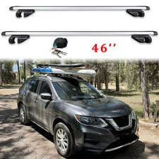 Top Roof Rack Cross Bars 46" Luggage Carrier Cargo w/ Lock For Nissan Rogue SUV