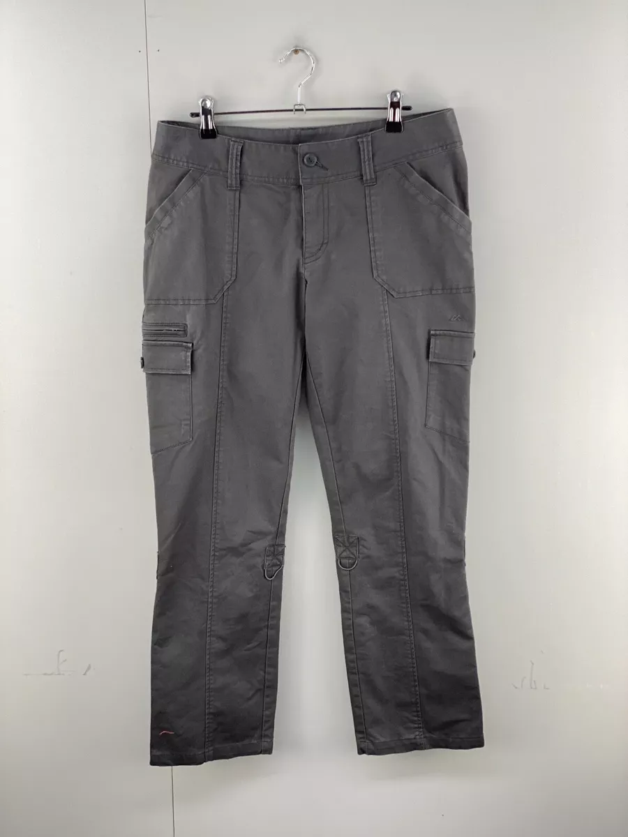 Kathmandu Cargo Pants Women Size 10 Grey Zip Close Outdoor Pockets