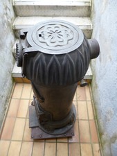 Kohle Kanonen Guß Ofen von Esch Mannheim schön alt antik Dekoration als Safe o.ä