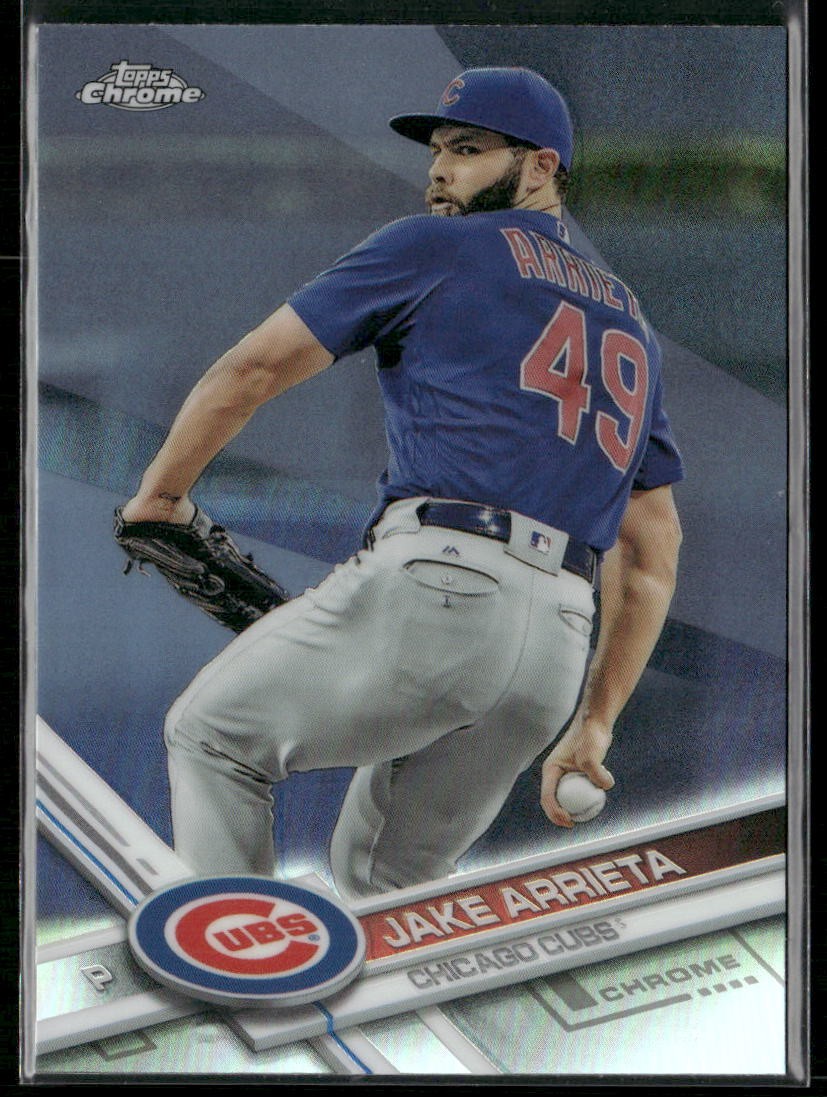 Jake Arrieta 2017 Topps Chrome Refractor #53 Chicago Cubs